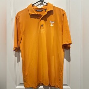 Cutter & Buck Orange Polo Shirt with Tennessee Logo